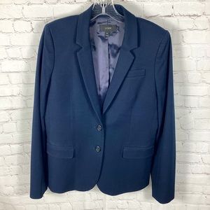 J. Crew Blazer Women’s 14 Tall Navy Blue Career Business Jacket Blazer